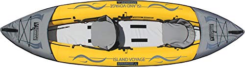 Advanced Elements Island Voyager Kayak gonfiabile per 2 persone, Unisex Adulto, Amarillo, Talla única