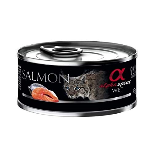 Alpha Spirit Feline Adult Salmon Lata 85Gr 85 g