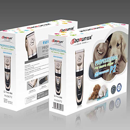 Ballylelly P2 cortapelos para mascotas, afeitado para perros, pelo recargable para perros, cortapelos eléctrico, suministros para mascotas