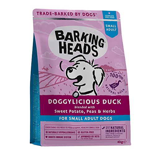 Barking Heads Small Breed Doggylicious Duck, Comida seca para perros pequeños, 4000 g