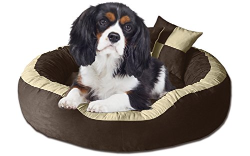 BedDog® PRINS Negro/Marron XL Aprox. 95x80cm colchón para Perro, 12 Colores, Cama, sofá, Cesta para Perro