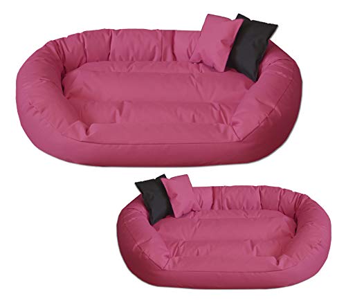 BedDog® Sunny Rosa XXXL Aprox. 150x120cm colchón para Perro, 13 Colores, Cama, sofá, Cesta para Perro