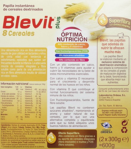 Blevit Plus Superfibra 8 Cereales 600 gr