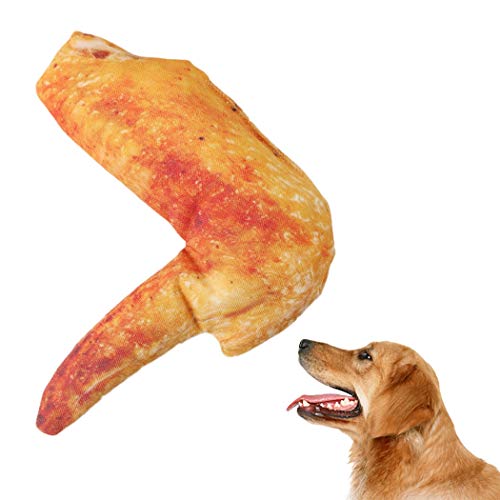 Brandless Perro de Juguete alas de Pollo asado Salchicha Forma Chew Toy simulado Comida for Perros chillona Juguete for Mascotas Juguetes del Juego de Accesorios for Puppy dentición