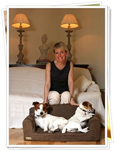 Cama de gamuza sintética para mascotas. Diseño con forma de sofá, 3 tamaños