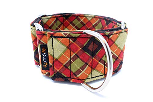 candyPet Collar Martingale Para Perros - Modelo Escocesa, M