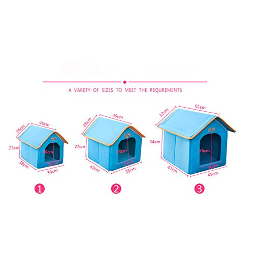 Casa de perro plegable Yurt para mascotas Cama de perro en forma de casa para perros pequeños y medianos Cachorro Perrera Gato Casa de nido de animales con alfombra Tienda de campaña Chihuahua,C