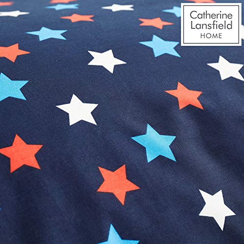 Catherine Lansfield Super Dog Easy Care - Sábana Bajera para Cama Individual, Color Azul Marino