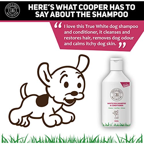 Cooper And Gracie C&G Champú para perro blanco sin crueldad C&G