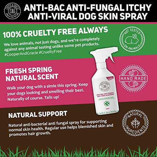 Cooper And Gracie C&G Cruelty free Pet Care Anti Bacterial Anti Fungal Dog Health Spray