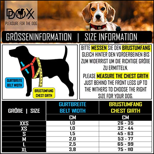 DDOXX Arnés Perro Step-In Nylon, Ajustable | Diferentes Colores & Tamaños | para Perros Pequeño, Mediano y Grande | Accesorios Gato Cachorro | Negro, XS