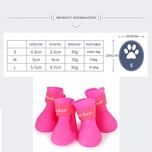 Ducomi Zampette - Zapatillas Impermeables para Perros - Cómodas y Fáciles de Poner - Protegen Las Patas de tu Mascota - Reducen el Riesgo de Infecciones en Caso de Heridas (M, Azul)