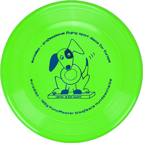 Eurodisc 135 g discdogging resistente a los pinchazos) Dog Frisbee puncmaster divertido Premio BrightGreen