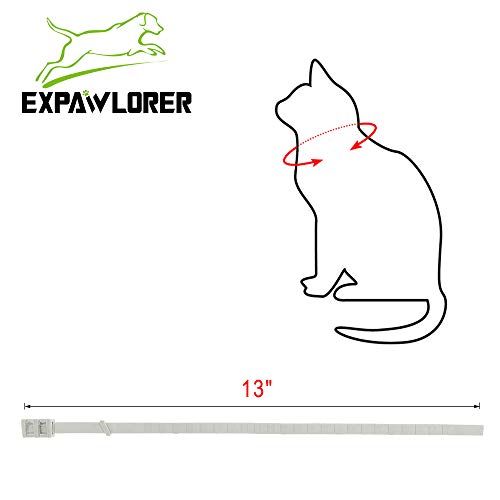 EXPAWLORER Collar Impermeable para pulgas y garrapatas para Gatos, protección de 8 Meses, el Mejor Tratamiento para Control de pulgas para Gatos y Gatitos