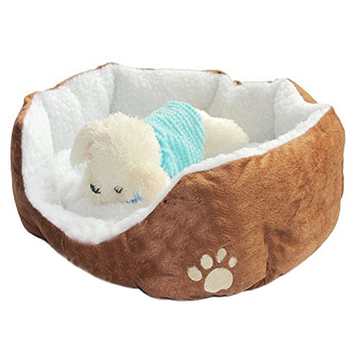 fablcrew cojín casa cama para perro gato animales pequeña talla cama para perro suave y cálido para Animal doméstico Cave