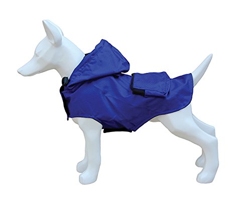 Freedog FD5000958 - Impermeable Plegable Bolsillo, para Perro, Color Azul