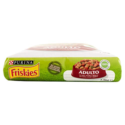 Friskies pienso para el Perro Adulto, con Manzo, Cereales y Verduras aggiunte, 7.5 kg