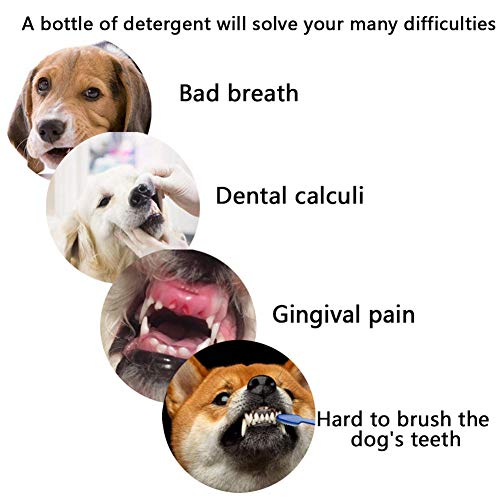 Glomixs Spray bucal Oral para ambientador de Aliento para Mascotas, Cuidado Dental de respiración Fresca, Limpieza de Dientes Mal Aliento, la Mejor Manera de Eliminar el Mal Aliento de Perro y Gato