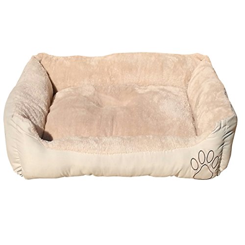 Heritage Pet Products Deluxe - Cesta de cama para mascotas, suave, lavable, cálida, con forro polar