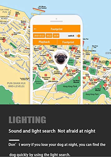 HLMAX Rastreador GPS para Mascotas, Perros Dispositivo de Seguimiento GPS para Mascotas, localizador GPS para Perros GPS Collar