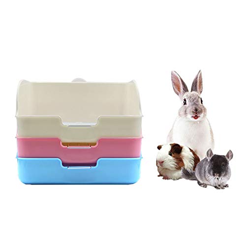 HongYH Pet Small Rat Toilet, Square Potty Entrenador Corner Litter Bedding Box Pet Pan para Small Animal/Rabbit/Conejillo de Indias/galesaur/Huron (Color Aleatorio)