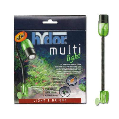 Hydor Multilight - Lámpara LED con Pinza (0,4 W), Color Verde