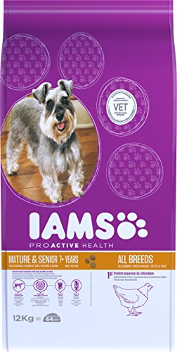 IAMS for Vitality Alimento para Perros Pequeños y Medianos de Edad Avanzada con pollo fresco [12 kg]