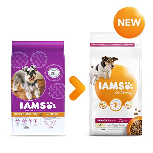IAMS for Vitality Alimento para Perros Pequeños y Medianos de Edad Avanzada con pollo fresco [3 kg]