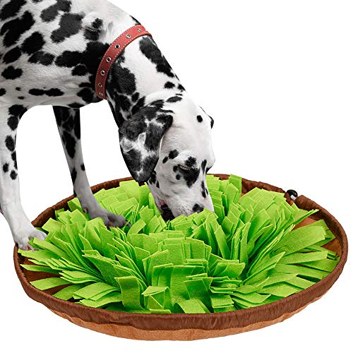 IEUUMLER Alfombrilla de alimentación Dog Snuffle Alfombrilla de Entrenamiento para Perros pequeños y Grandes IE112 (Green)