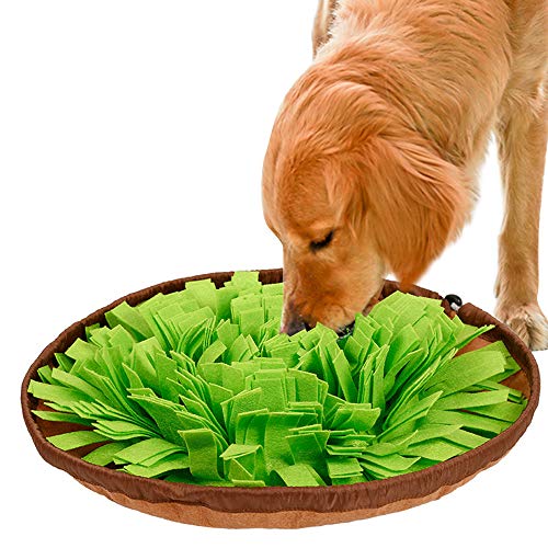 IEUUMLER Alfombrilla de alimentación Dog Snuffle Alfombrilla de Entrenamiento para Perros pequeños y Grandes IE112 (Green)