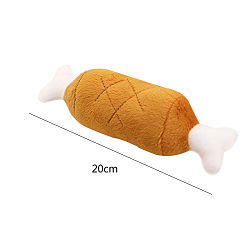 iTemer 1 Pieza de Peluche Mascota Juguete Molar Forma de Pata de Pollo Creativa Mascota generación Juguete 20cm