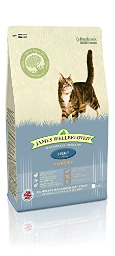 James Wellbeloved Gato Adulto luz Turquía y arroz, 4 kg