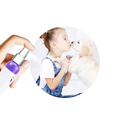 JIEHED - Spray para mascotas para el cuidado oral del perro y el mal aliento de la limpieza de los dientes