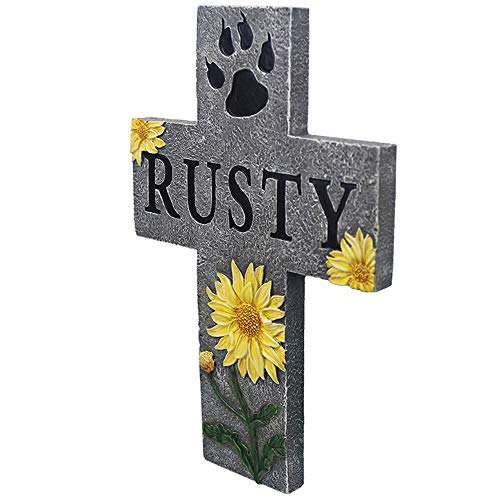 Jnzr Monumento Mascota, Perro o Gato Memorial Tombstone, simpatía, Don pensativo Mascota para Amigos Que perdió Estimado Canina o Felina