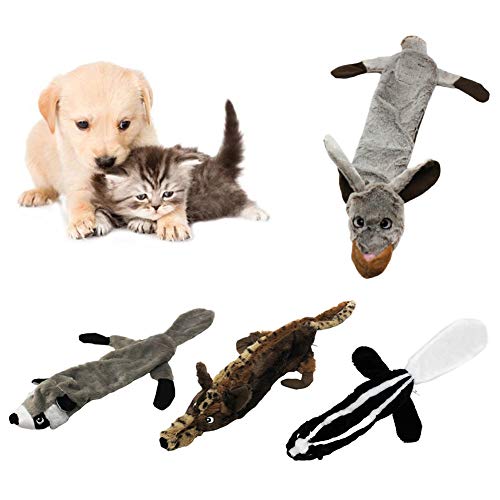 Juguete De Peluche para Mascotas, Mascota, Perro, Gato, Conejo, Ardilla, Lobo, Peluche, Muñeca, Sonido Conejo ^