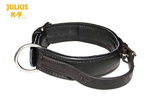 Julius K9 40082-55 Eco Leather Collar with Adjustable Handle Width: 1, 6"/ 40mm Lenght: 21, 5"/ 55 cm, Multicolor