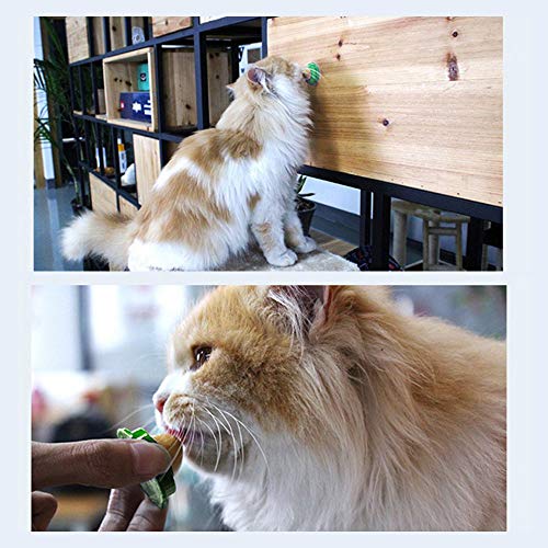JUXU Pet Cat Snacks Candy, Catnip Sugar Nutrition Gel Energy Ball Toy, golosinas saludables Que lamen el Caramelo sólido para Gatos Gatitos