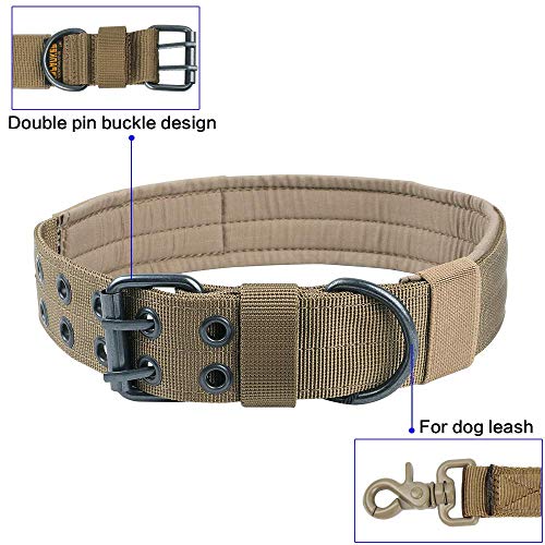 JW-online Perro del Entrenamiento del Perro Collar de Nylon Exterior del Collar Resistente pequeños Collares de Perros Grandes Productos para Mascotas,MCP,L (47-53cm)