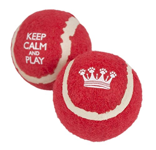 Keep Calm And pelotas de tenis para perro juguetes, pack de 2