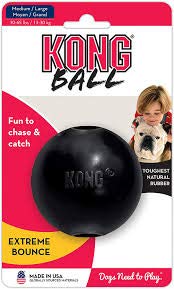 Kong Extreme - Pelota de Juguete para Perro, tamaño Mediano/Grande, Color Negra
