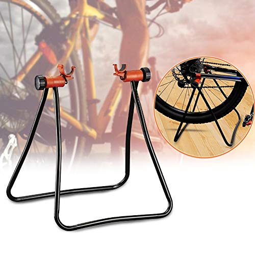 Luyao Soporte de bicicleta utilitario fácil, altura ajustable, soporte de bicicleta plegable para reparación de bastidor mecánico para almacenamiento de bicicletas