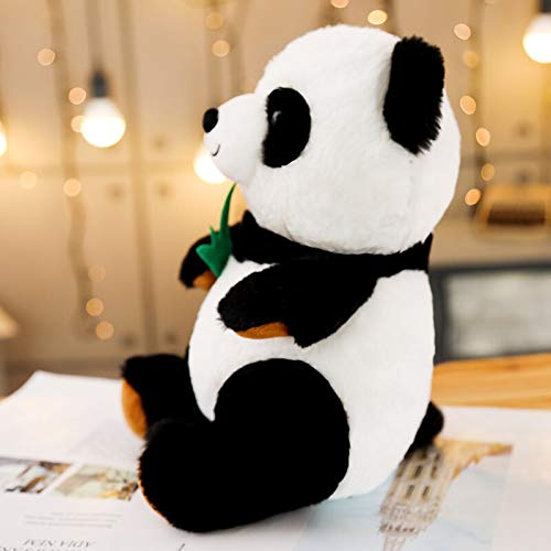 MAIJING Mascota China Simple Y Simple Panda Doll Peluche Almohada De Juguete Círculos Oscuros Animal Encantador Regalo De San Valentín Regalo De Cumpleaños 50 Cm