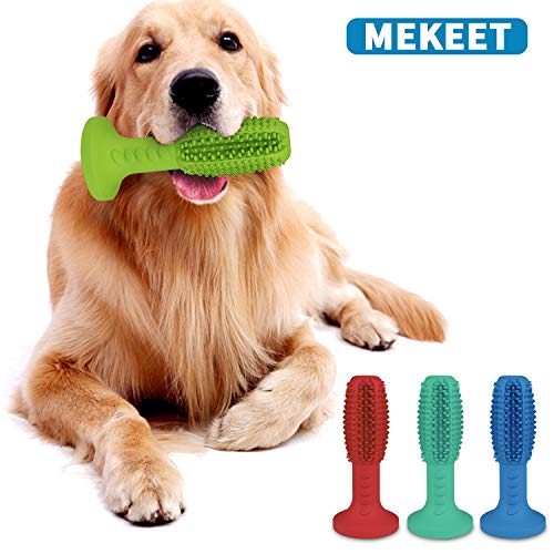 MEKEET Cepillo de Dientes para Perros Dog Brushing Stick Limpieza de higiene Dental Cuidado Oral para Mascotas Juguete