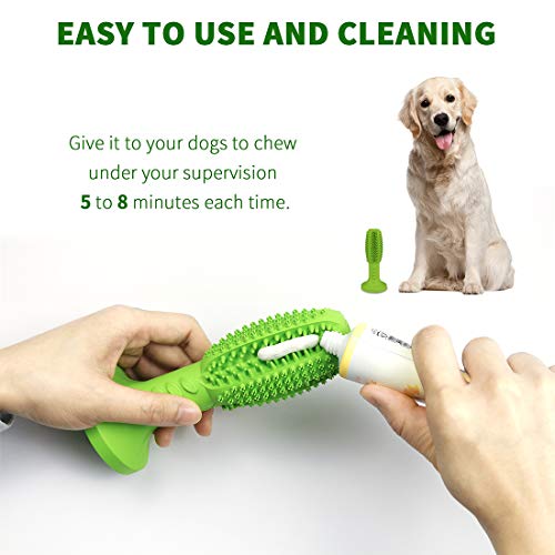 MEKEET Cepillo de Dientes para Perros Dog Brushing Stick Limpieza de higiene Dental Cuidado Oral para Mascotas Juguete