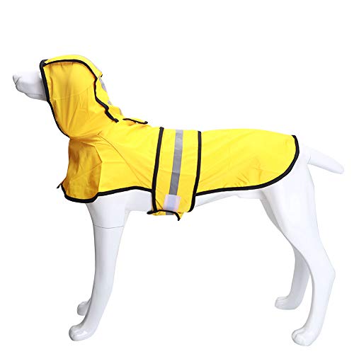 Minjie - Chubasquero Impermeable Reflectante para Mascotas al Aire Libre para Perros de Nieve, Grande Perro Golden Retriever Ropa en la Lucha de la Ley