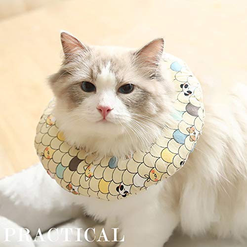 MYYXGS Collar de protección para Mascotas Collar de Elizabeth Suministros para Gatos Collar para morder y lamer Collar para Mascotas