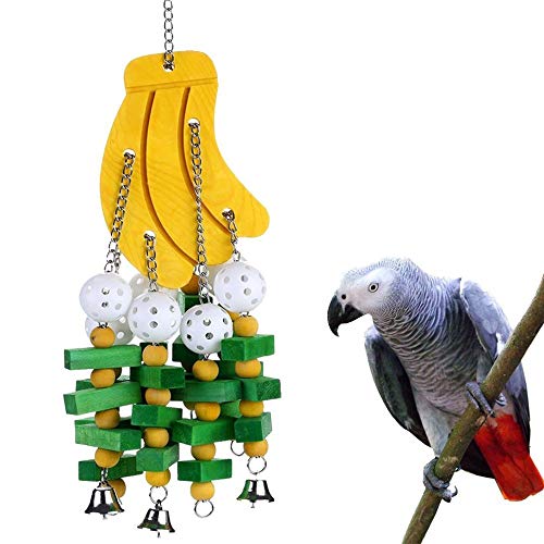 MYYXGS Juguete masticable para pájaros, decoración de Loro para Mascotas, Adecuado para pájaros pequeños y medianos, Duradero y no tóxico, Juguetes Loros 50-55cm