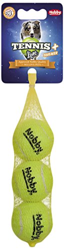 Nobby - Pelota de Tenis con chirriador, tamaño pequeño, 5 cm