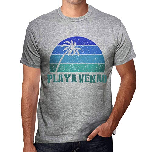 One in the City Hombre Camiseta Vintage T-Shirt Gráfico Playa VENAO Sunset Gris Moteado