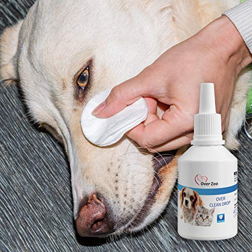 Over-Zoo Clean Drop (40 ML) - Higiene para los Ojos de Mascotas - Gotas para la eliminación de cuerpos extraños y el Cuidado óptimo de los Ojos de Gatos y Perros